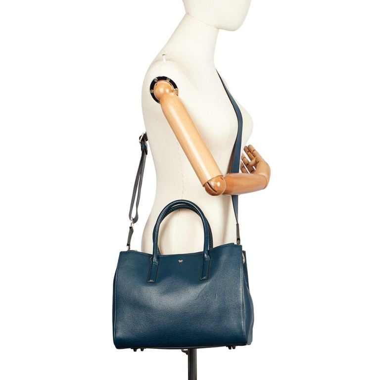 Anya Hindmarch Ebury Tote in Navy CTR 22/5/25 Handbag Clinic
