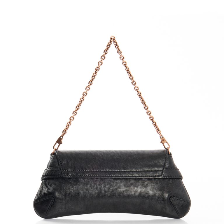 ショルダーバッグ・ポシェット GUCCI BLACK SMALL GUCCI HORSEBIT CHAIN LEATHER SHOULDER BAG Gucci Horsebit Small Chain leather shoulder bag Gucci