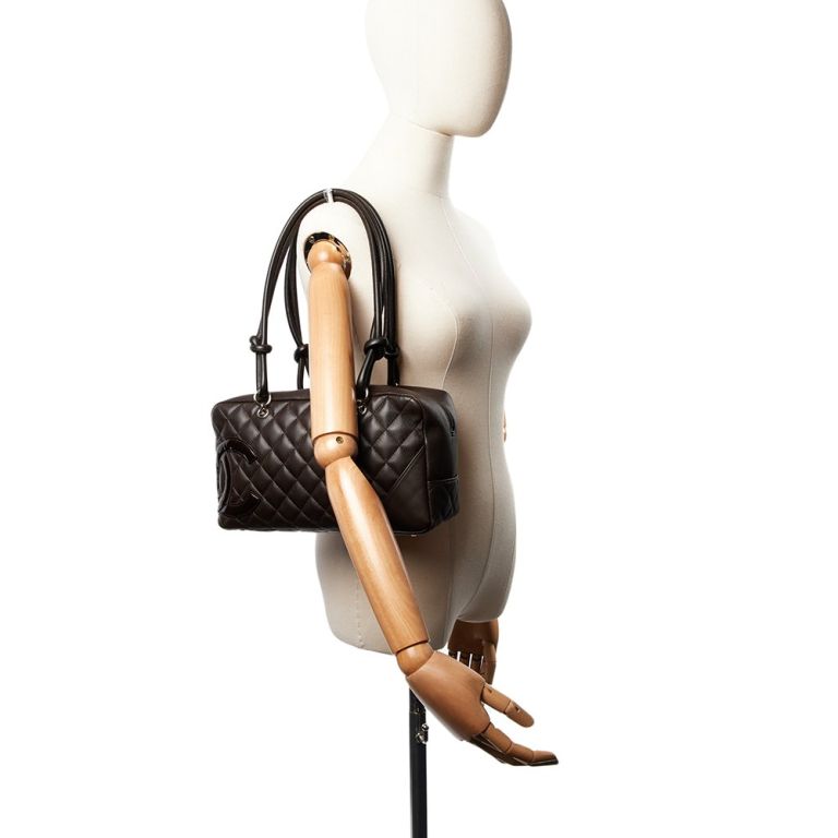 Chanel Calfskin Cambon Camera Bag in Brown Handbag Clinic
