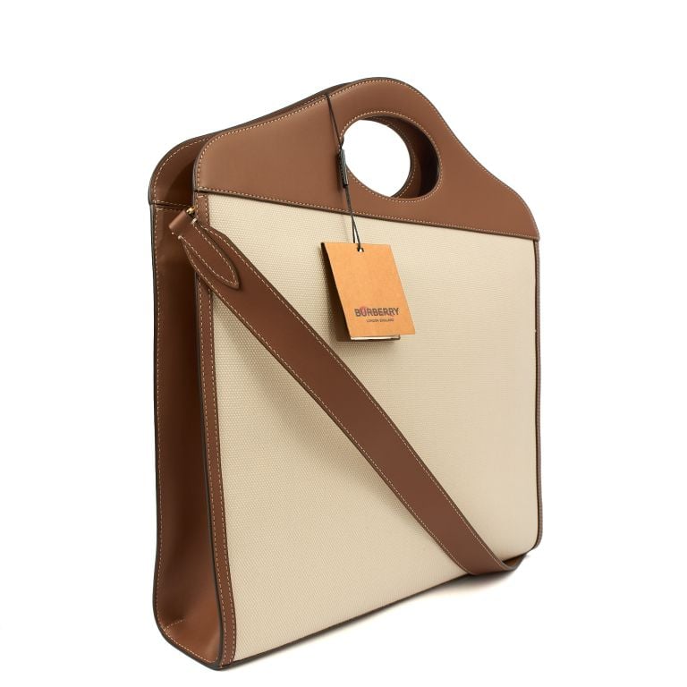 Burberry Pocket Bag in Brown, Fabric Handbag Clinic