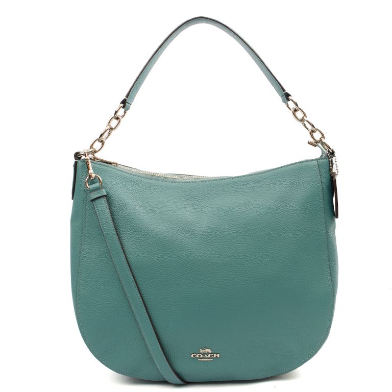Coach Hadley Hobo in Blue, Leather | Handbag Clinic