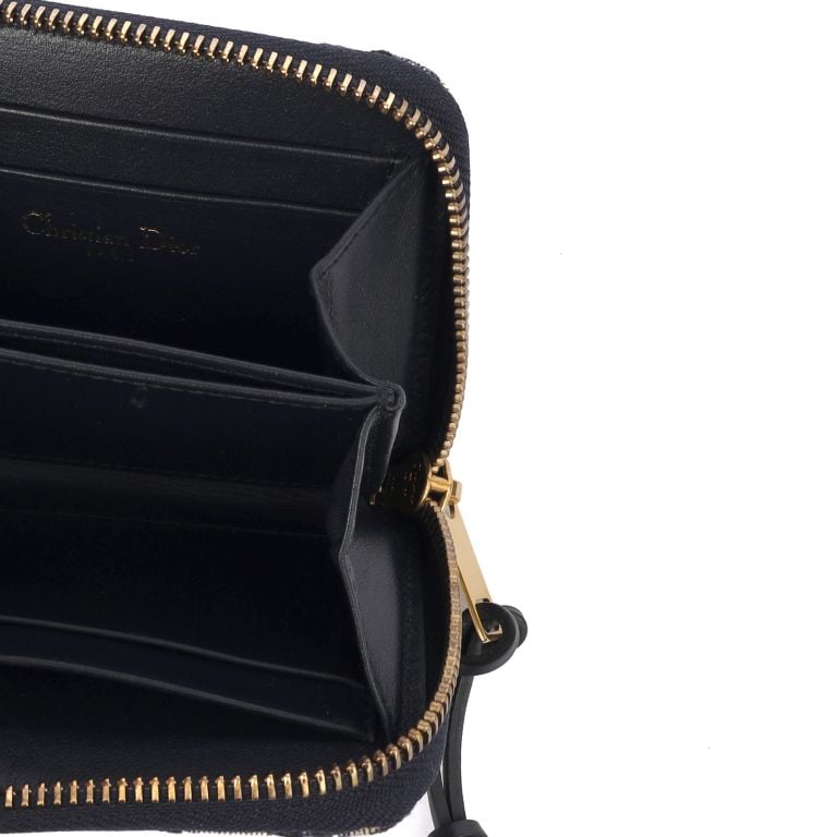 Christian Dior Wallet in Blue, Fabric | Handbag Clinic