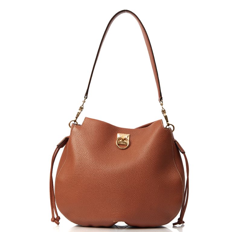 Mulberry Iris Hobo in Oak, Calfskin Leather | Handbag Clinic