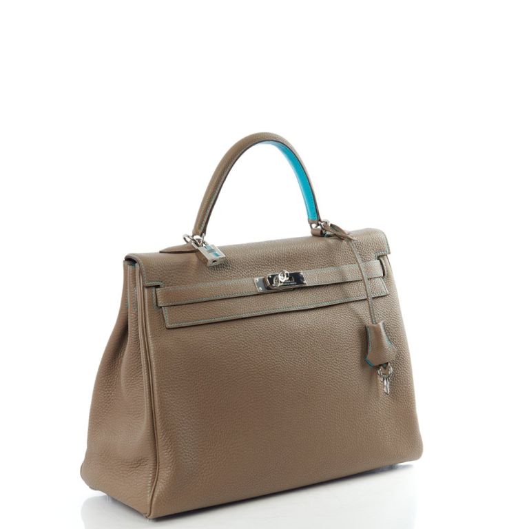 Kelly 35 Gris Etain Togo Leather