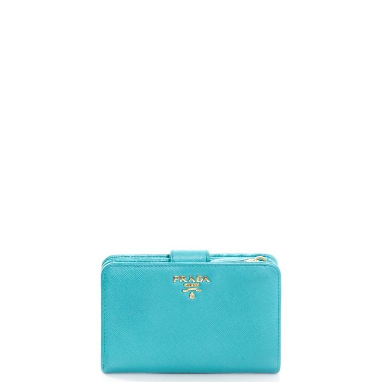Prada Wallet in Blue Handbag Clinic