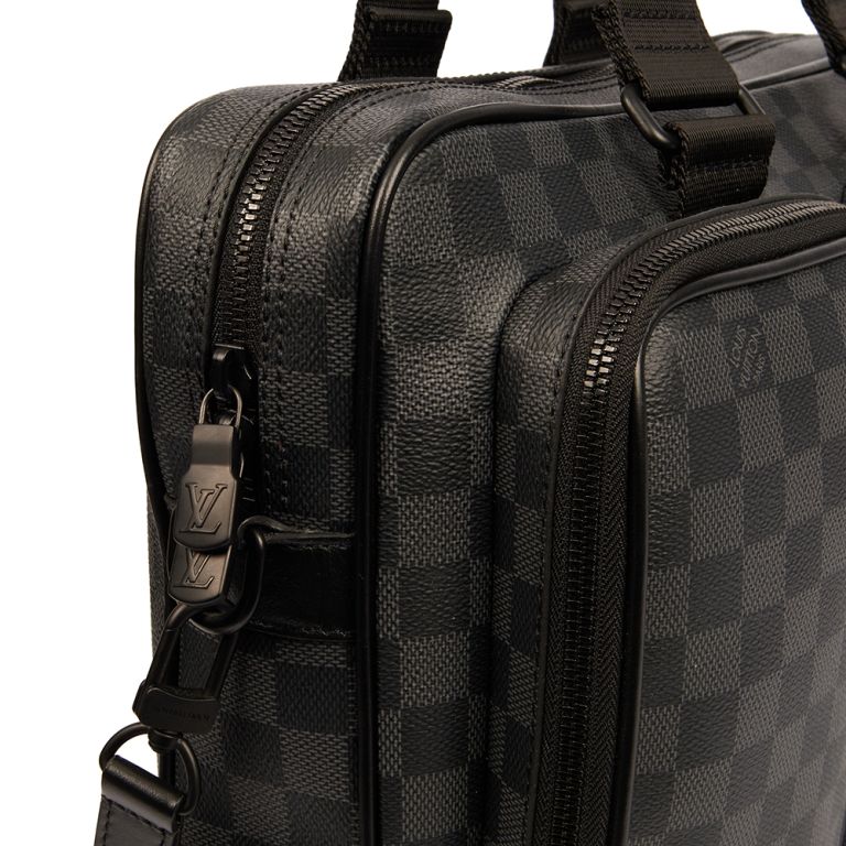 Louis Vuitton Utility Messenger Bag in Grey, Leather Handbag Clinic