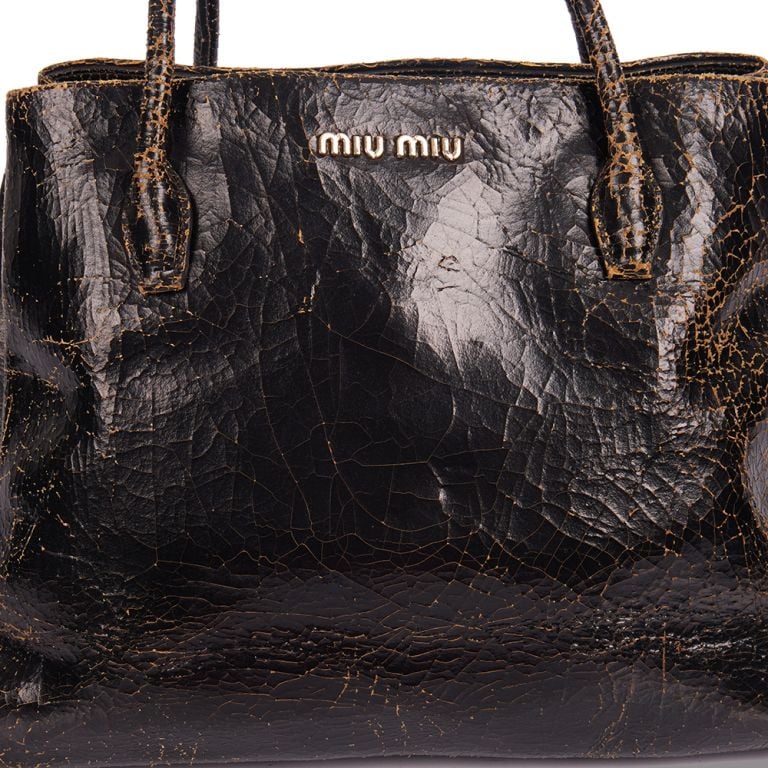 バッグ MIU MIU Reversible Tote Crackle Leather MIU MIU Reversible Tote Crackle Leather