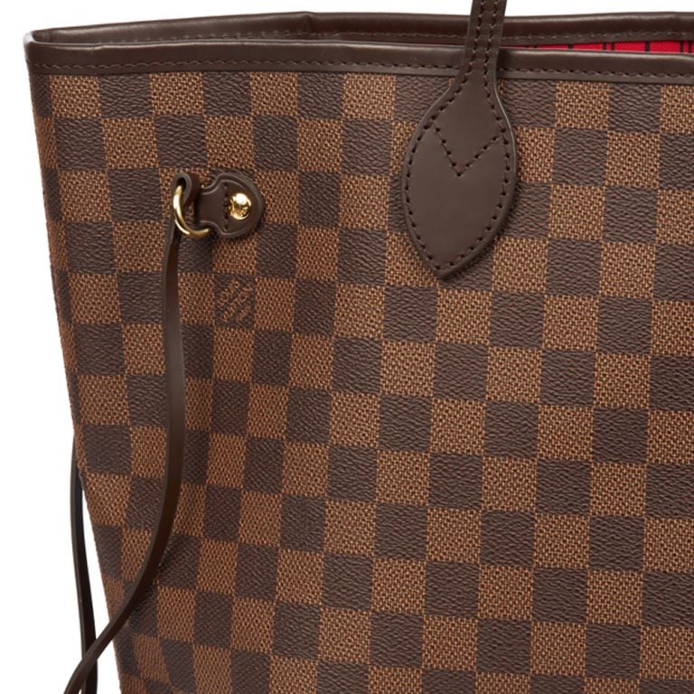 Louis Vuitton Neverfull MM in Damier Ebene, Canvas Handbag Clinic