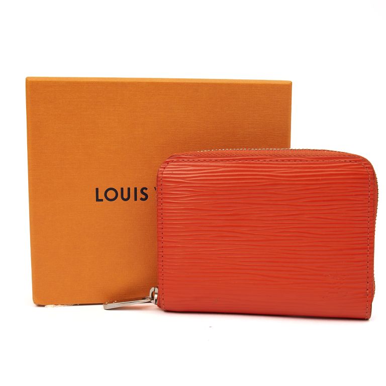 Louis Vuitton Zippy Coin Purse in Orange, Epi Leather Handbag Clinic