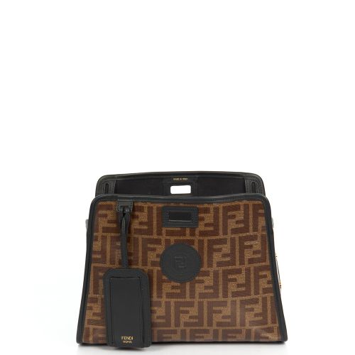Fendi PEEKABOO DEFENDER COVER in Zucca FF, Leather Handbag Clinic
