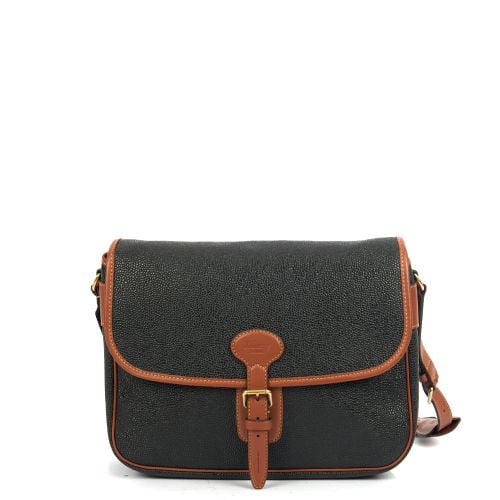 Mulberry Heritage Messenger in Black, Scotchgrain Handbag Clinic