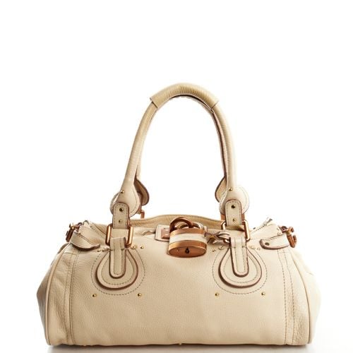 Chloé Paddington Medium Hand Bag White Chloé Paddington Leather Bag in White — UFO No More