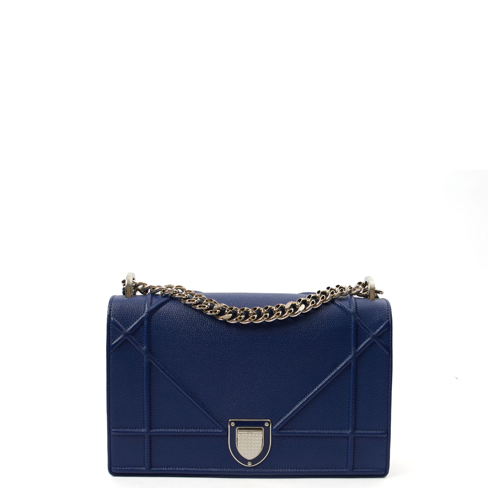 image of Diorama - Medium in Blue, Leather