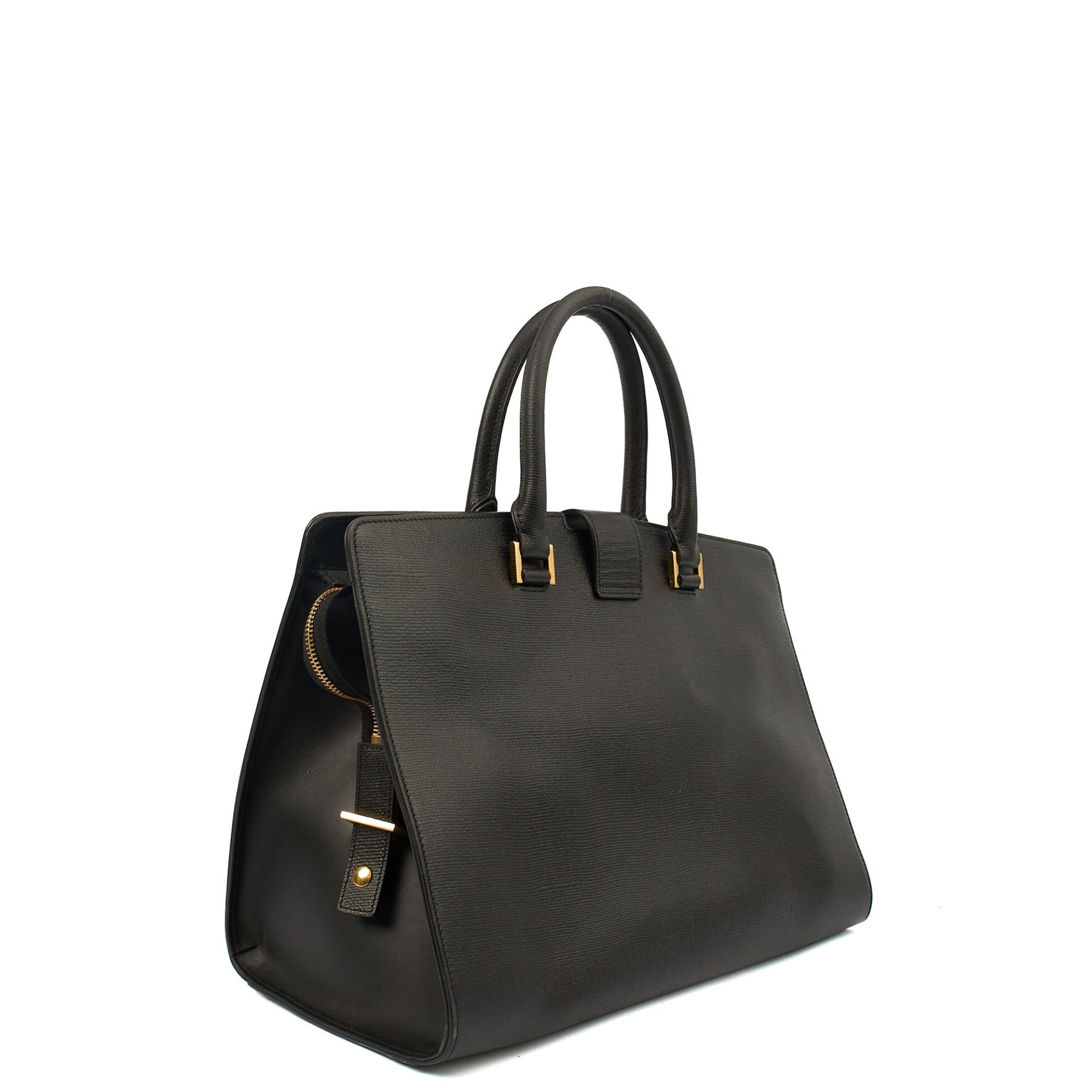 Y Ligne Tote in Black, Calfskin Leather 2