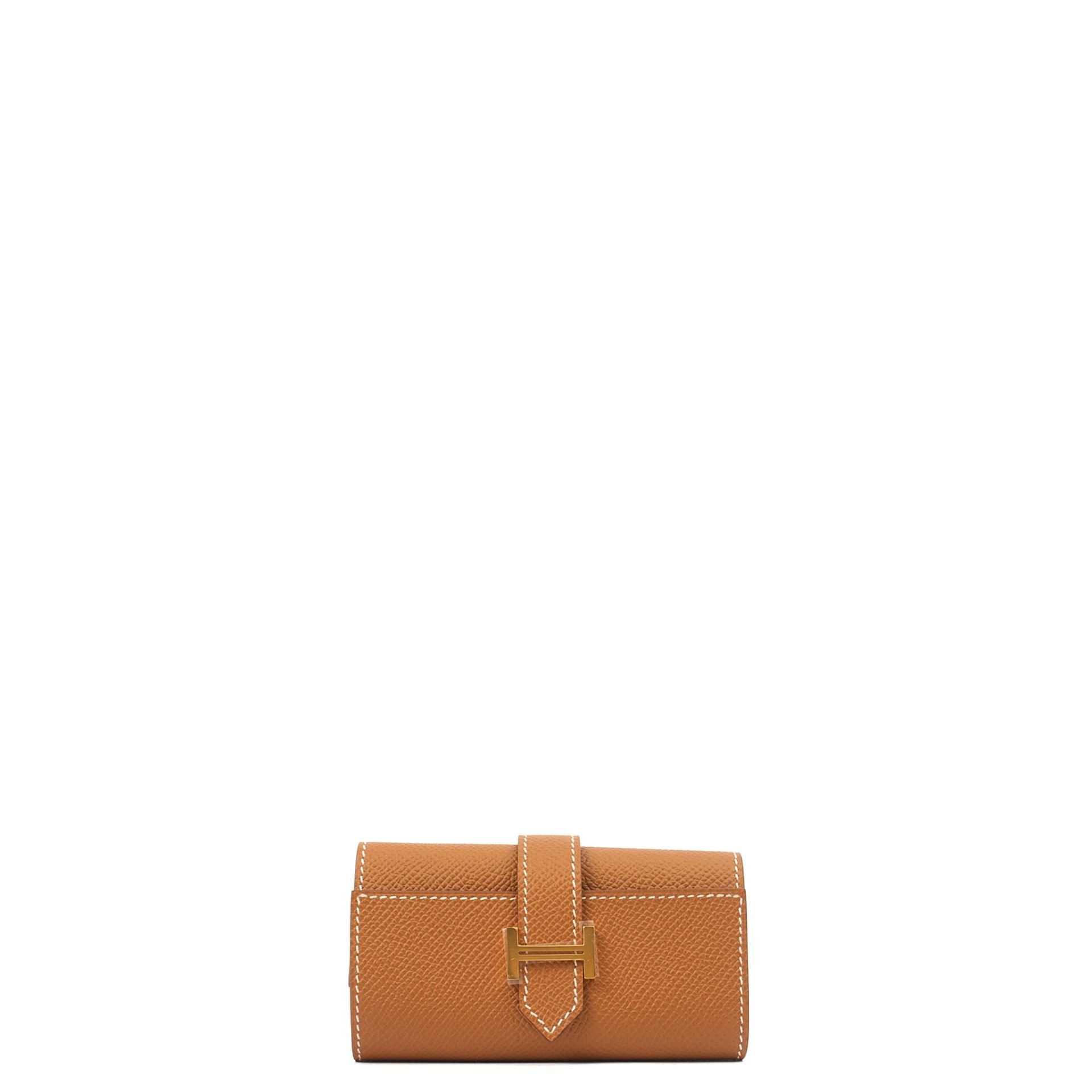 image of Bearn Four Key Holder in Gold, Epsom Leather
