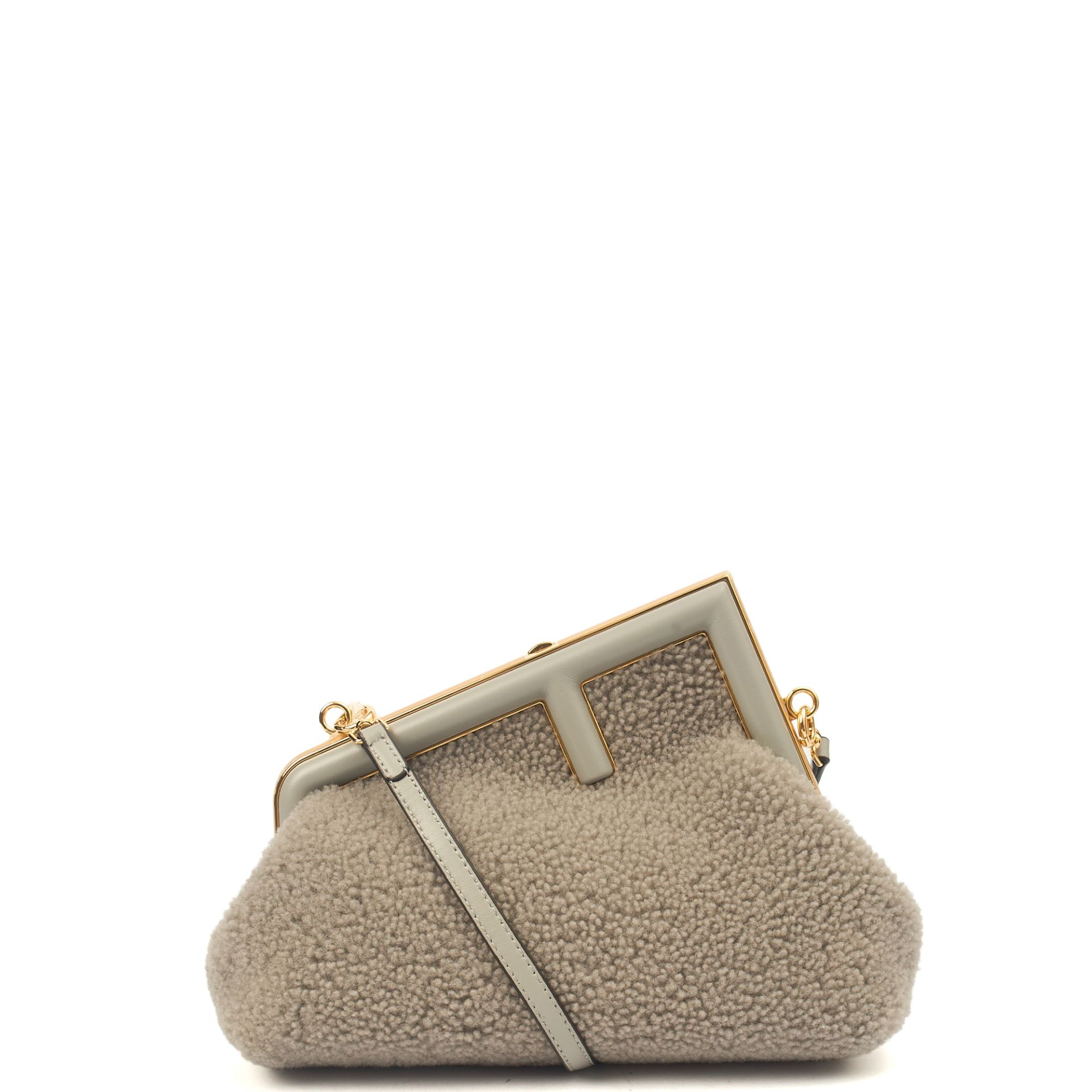 image of Fendi First - Small in Grey, Fabric