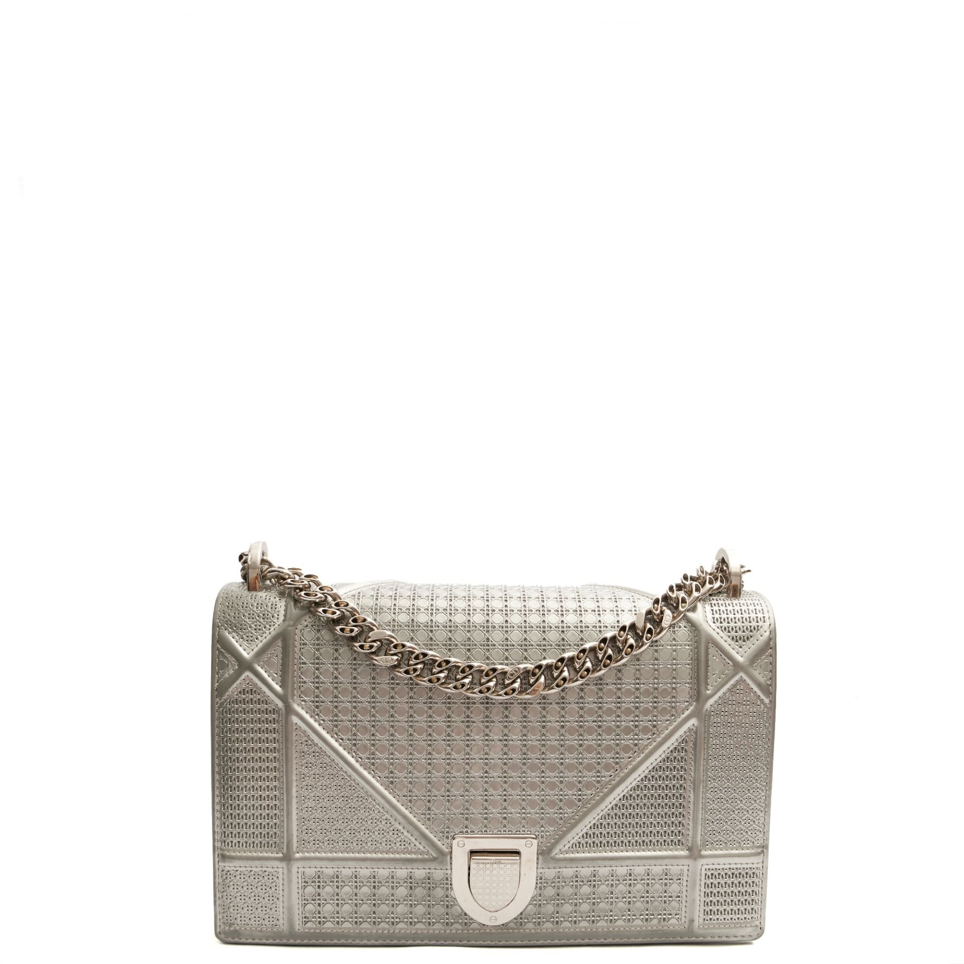 image of Diorama - Medium in Metallic, Patent Leather