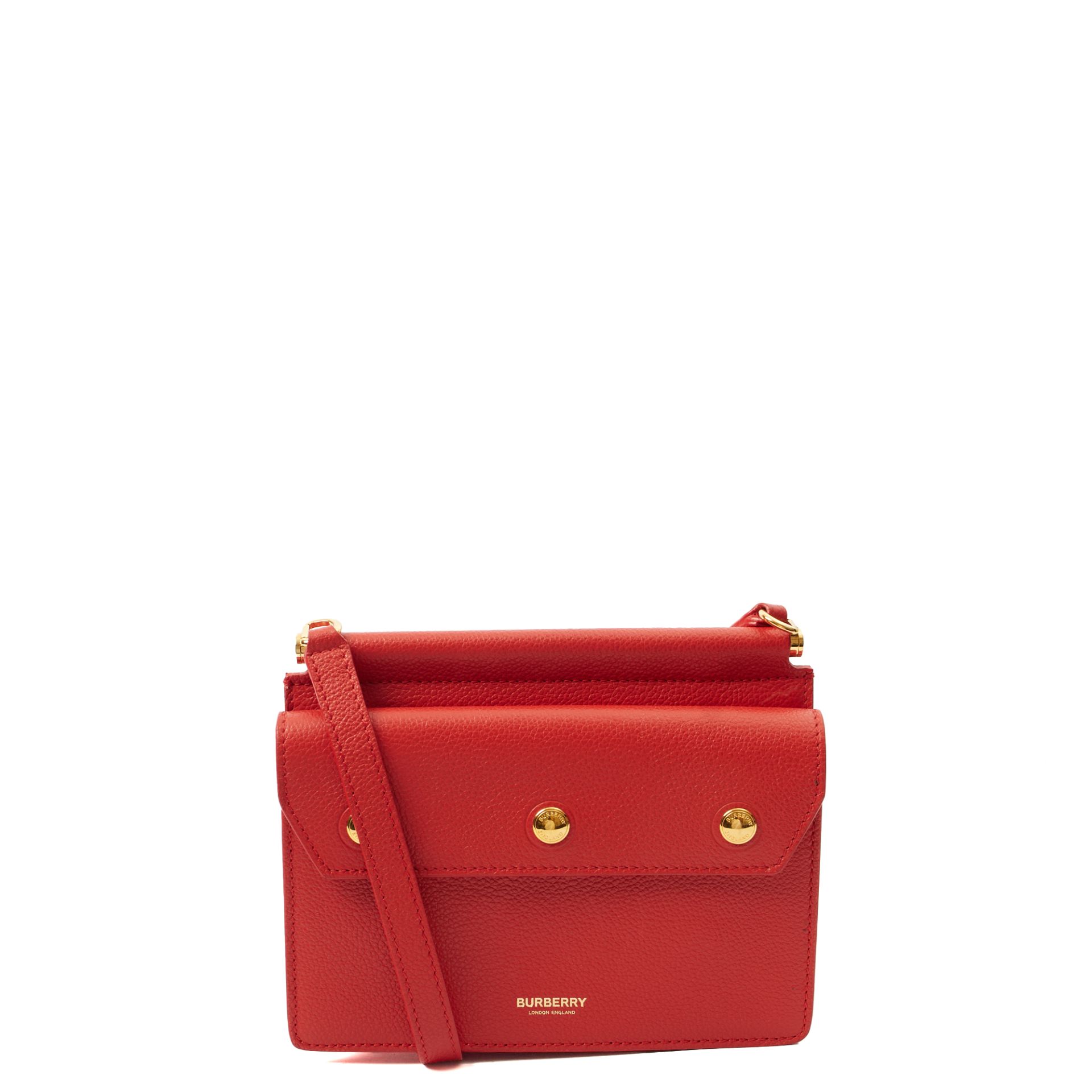 image of Title Bag - Mini in Red, Leather