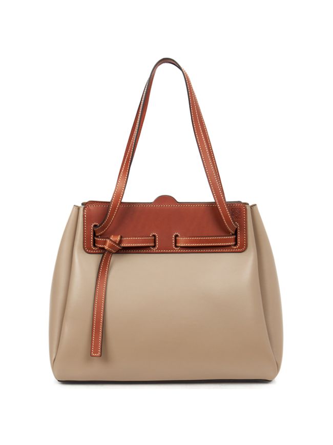 Loewe Lazo in Tan Handbag Clinic