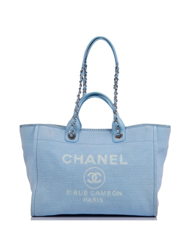 Chanel Deauville Tote Blue Chanel Tote Bag Chanel Deauville Tote