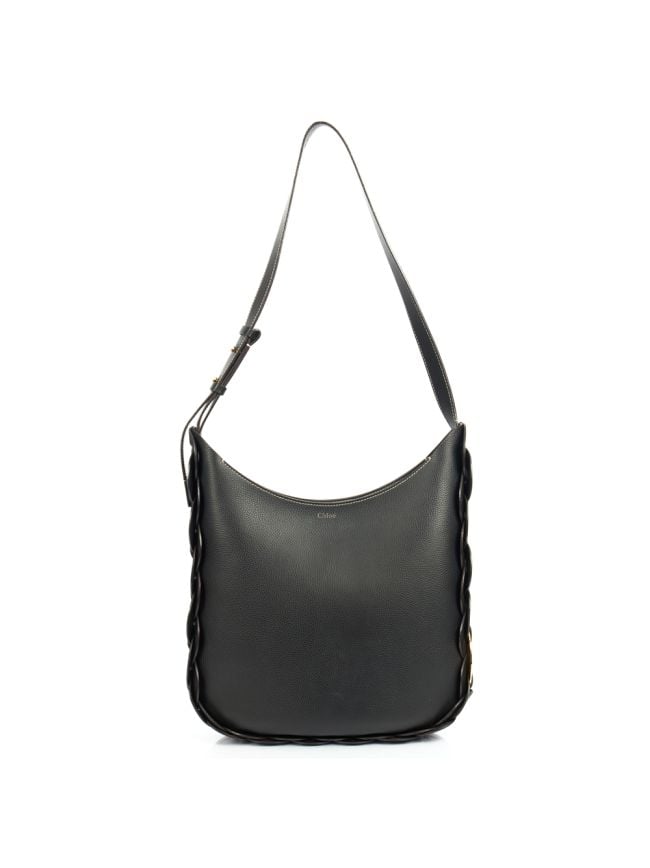 Chloe Darryl - Medium in Black, Calfskin Leather | Handbag