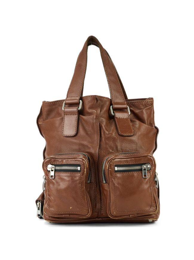 Chloe Betty leather boston bag brown