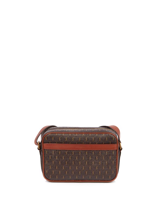Saint Laurent Le Monogramme Camera Bag in Brown, Leather Handbag