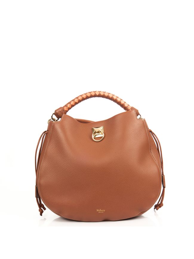 【MULBERRY】 IRIS HOBO BAG Mulberry Mini Iris Hobo Bag Heavy Grain Leather In Double